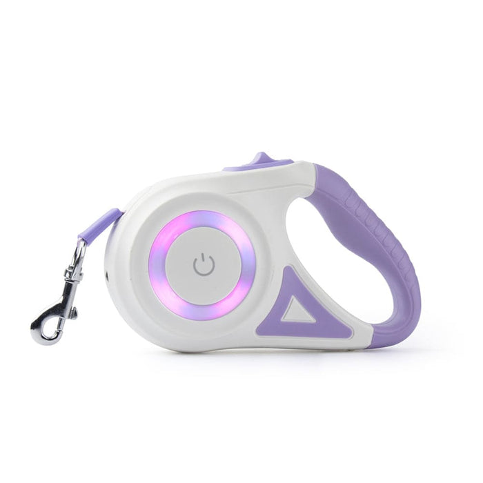 Vibe Geeks 3m Retractable Durable Nylon Pet Leash with Led