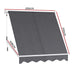 Retractable Fixed Pivot Arm Window Awning Outdoor Blinds