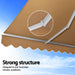 Retractable Folding Arm Awning Manual Sunshade 2.5mx2m Beige