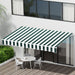 Retractable Folding Arm Awning Manual Sunshade 3mx2.5m