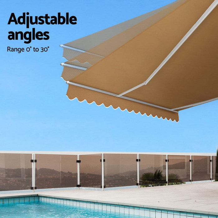 Retractable Folding Arm Awning Motorised Remoter Sunshade