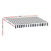 Retractable Folding Arm Awning Motorised Sunshade 3mx2.5m