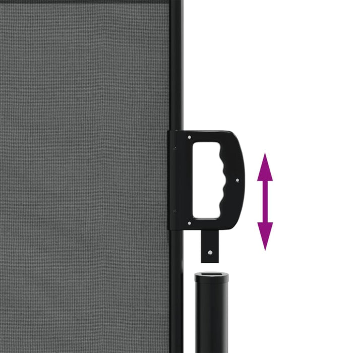 Retractable Side Awning Anthracite 100x500 Cm Abbatkn