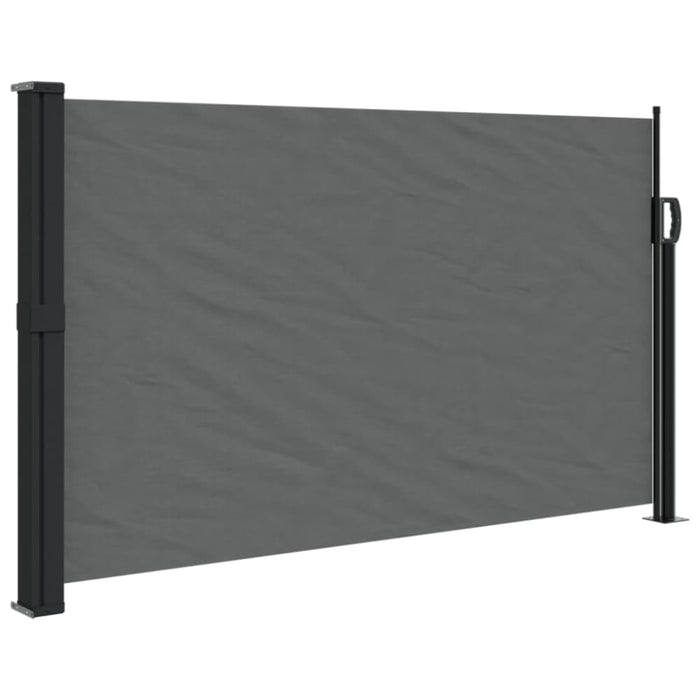 Retractable Side Awning Anthracite 120x500 Cm Abbaaot