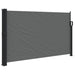 Retractable Side Awning Anthracite 120x500 Cm Abbaaot