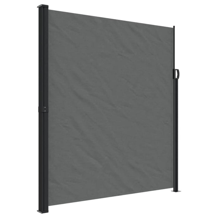 Retractable Side Awning Anthracite 220x500 Cm Abbaann