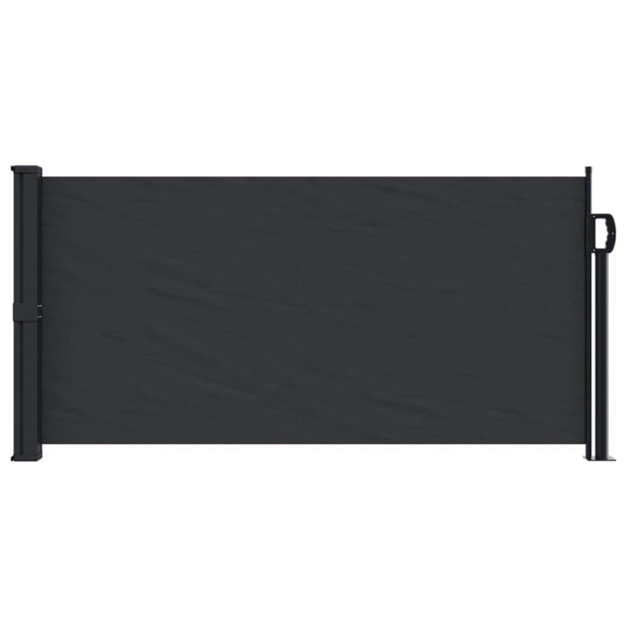 Retractable Side Awning Black 100x500 Cm Abbatna