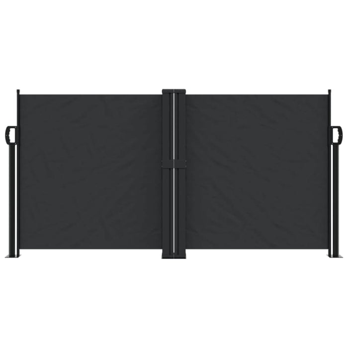 Retractable Side Awning Black 120x1000 Cm Abbalkk