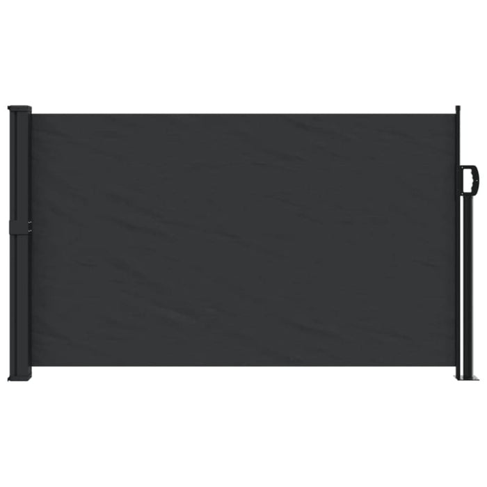 Retractable Side Awning Black 120x500 Cm Abbatkk