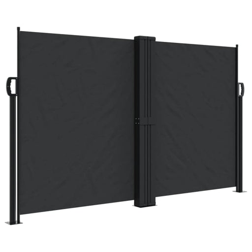 Retractable Side Awning Black 140x1000 Cm Abbaioa