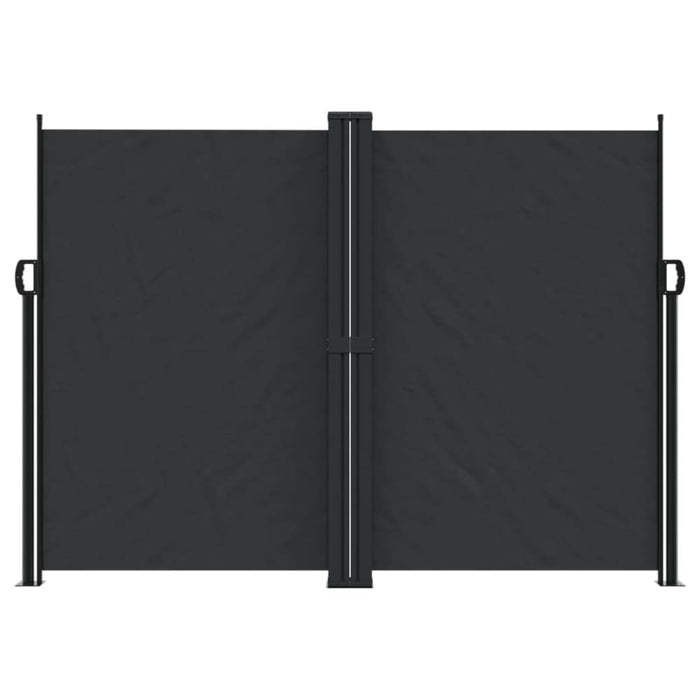 Retractable Side Awning Black 180x1000 Cm Abbaiaa