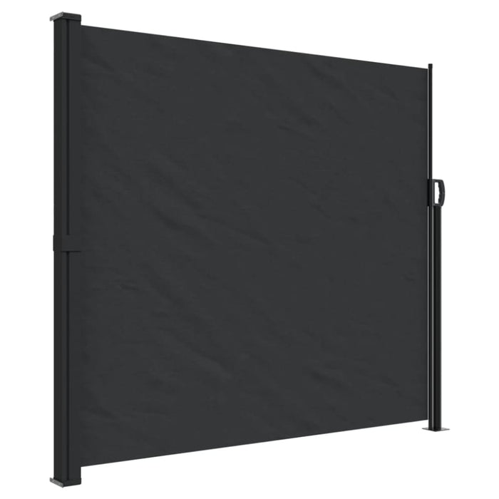 Retractable Side Awning Black 180x300 Cm Abbattk