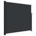 Retractable Side Awning Black 180x500 Cm Abbaaaa