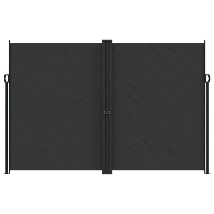 Retractable Side Awning Black 220x1000 Cm Abbaiia