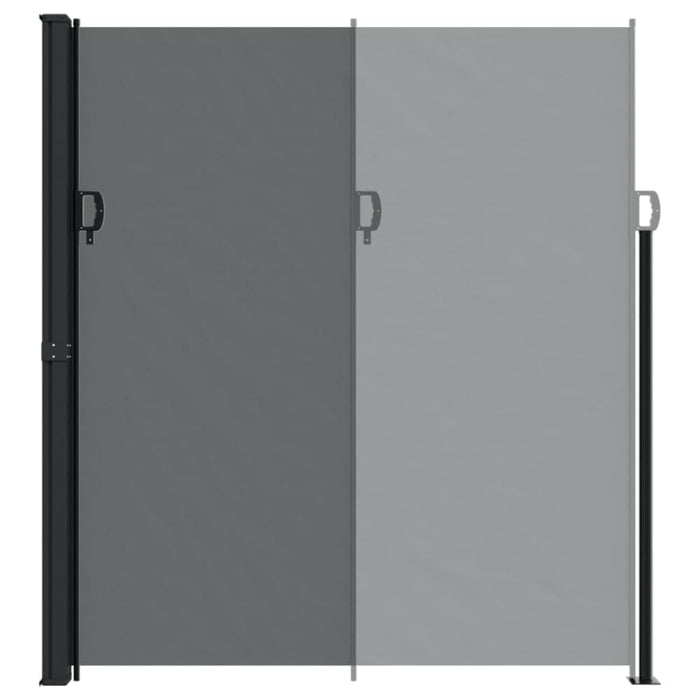 Retractable Side Awning Black 220x300 Cm Abbatlk