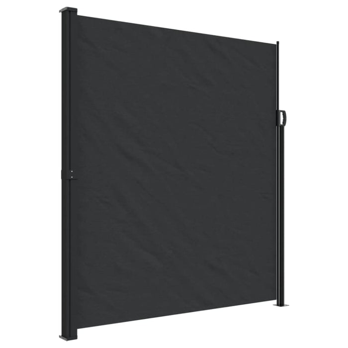 Retractable Side Awning Black 220x300 Cm Abbatlk
