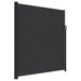 Retractable Side Awning Black 220x600 Cm Abbapla
