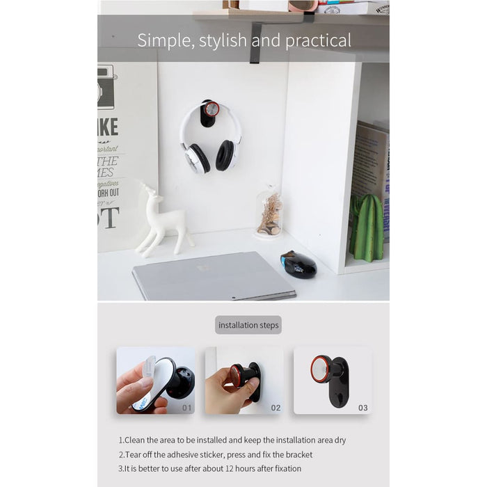 Retractable Wall Paste Hanger Stand for Sony Sennheiser