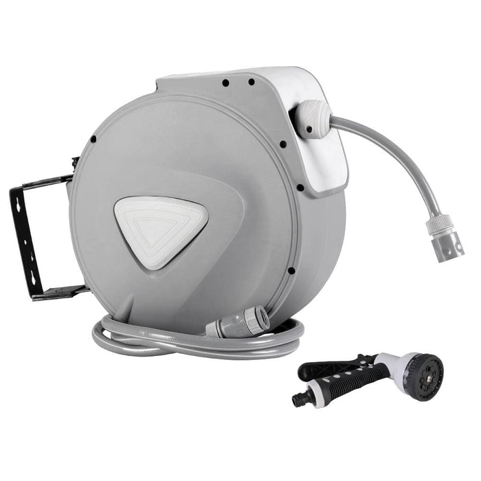 10m Retractable Water Hose Reel Garden Storage Autorewind