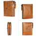 Retro Cowhide Leather Rfid Wallet