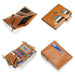 Retro Cowhide Leather Rfid Wallet