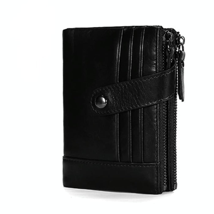 Retro Cowhide Leather Rfid Wallet