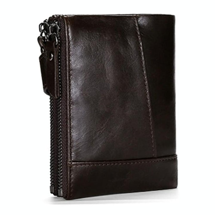 Retro Cowhide Leather Rfid Wallet