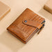 Retro Cowhide Leather Rfid Wallet