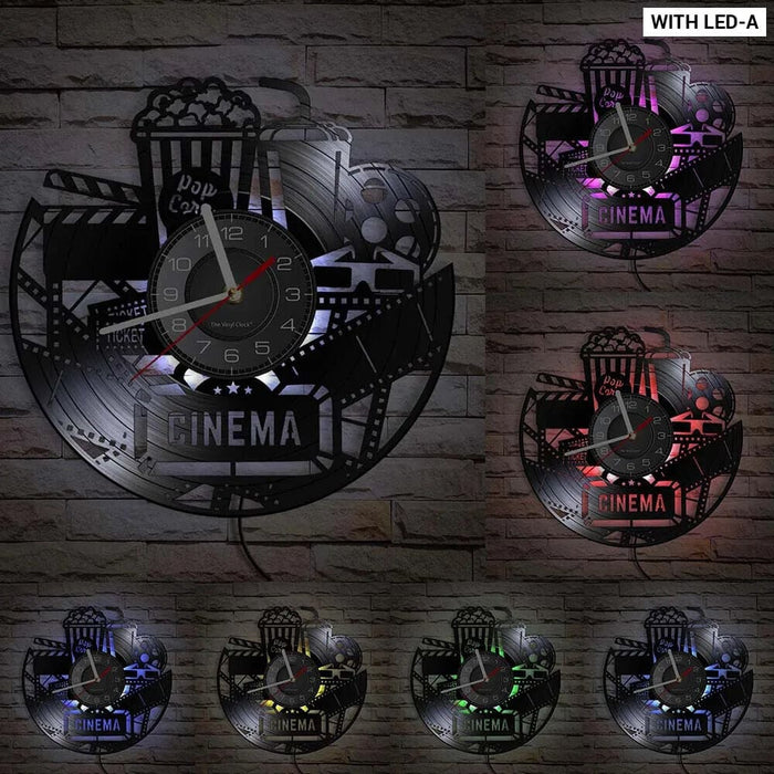 Retro Film Lovers Wall Clock