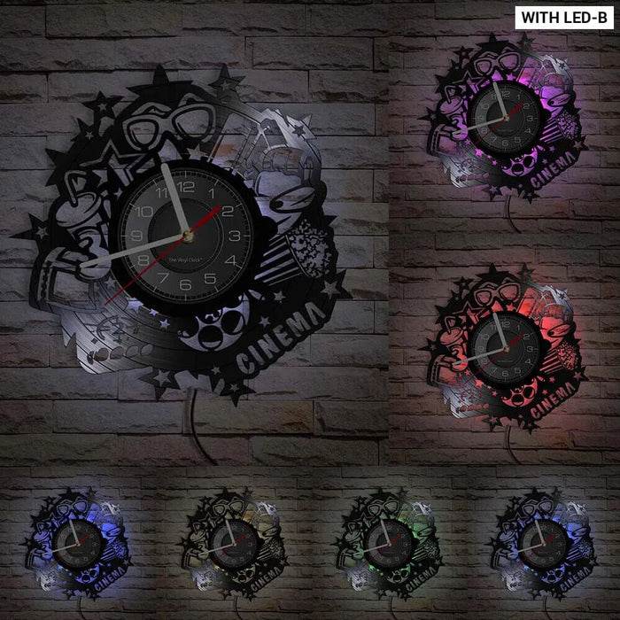 Retro Film Lovers Wall Clock