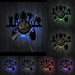 Retro Games Vinyl Record Led Wall Clock Game Room