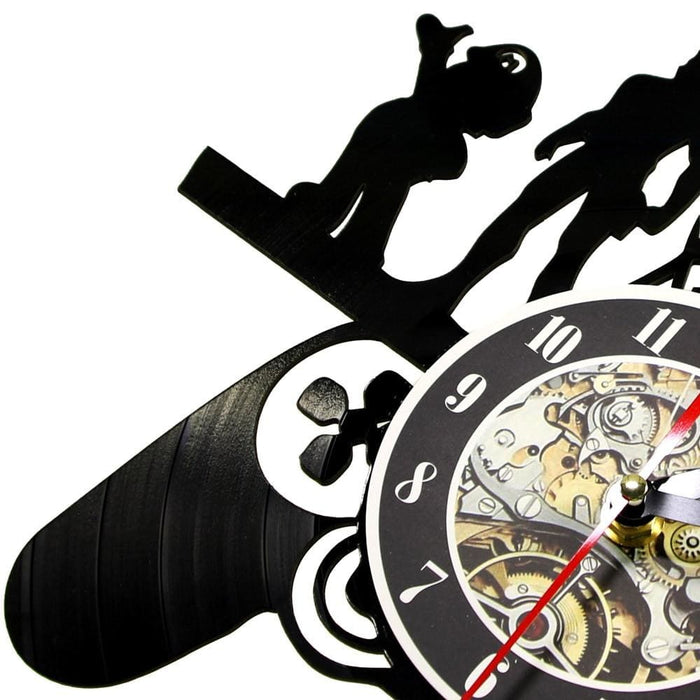 Retro Games Vinyl Record Led Wall Clock Game Room