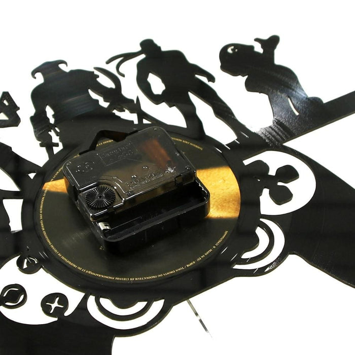 Retro Games Vinyl Record Led Wall Clock Game Room