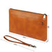 Retro Leather Clutch Zipper Envelope Bag