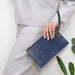 Retro Leather Clutch Zipper Envelope Bag