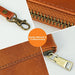 Retro Leather Clutch Zipper Envelope Bag