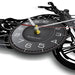 Retro Motorcycle Vinyl Record Wall Clock