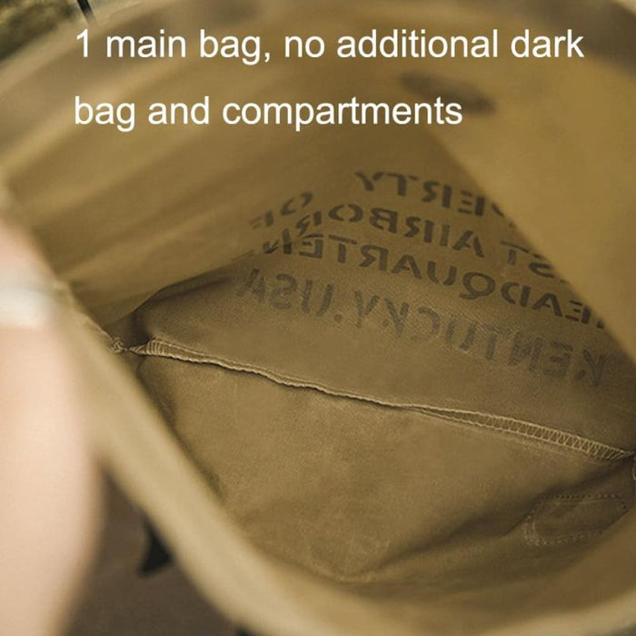 Retro Oil Wax Canvas Handbag Official Document Leisure Post