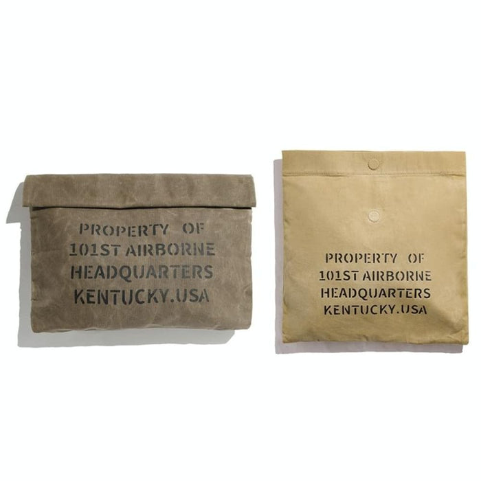 Retro Oil Wax Canvas Handbag Official Document Leisure Post