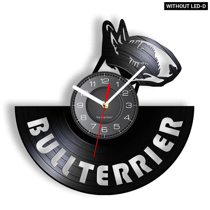 Retro Pitbull Wall Clock