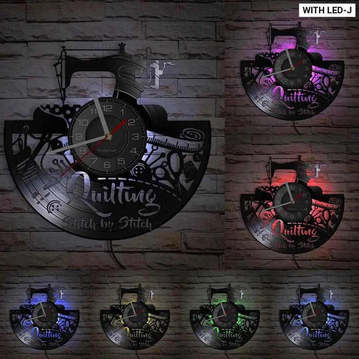 Retro Sewing Machine Wall Clock