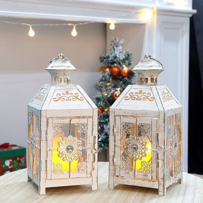 Retro Wind Candle Holder Lantern for Home Decor