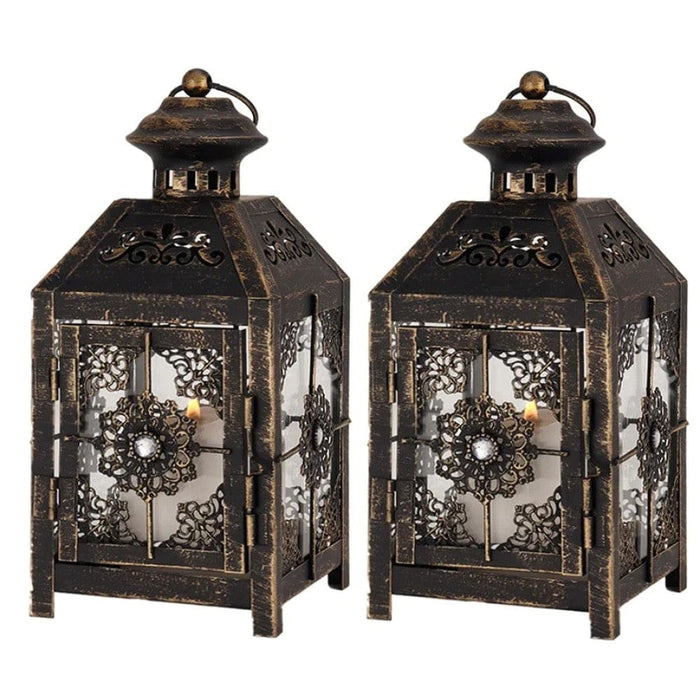 Retro Wind Candle Holder Lantern for Home Decor