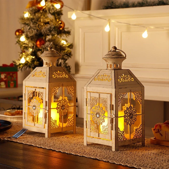 Retro Wind Candle Holder Lantern for Home Decor