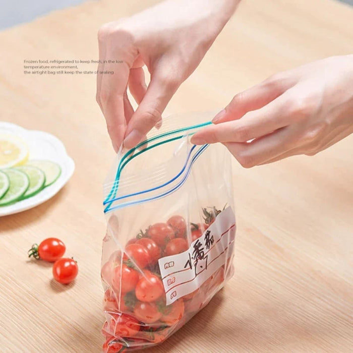 Reusable Self Sealing Plastic Bags for Food Storage