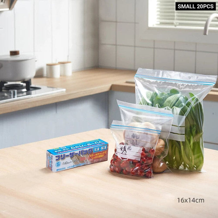 Reusable Self Sealing Plastic Bags for Food Storage