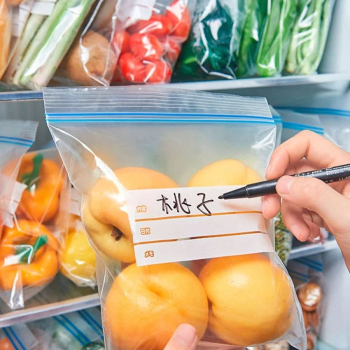 Reusable Self Sealing Plastic Bags for Food Storage