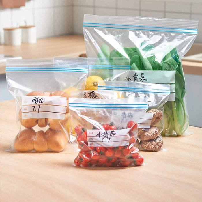 Reusable Self Sealing Plastic Bags for Food Storage