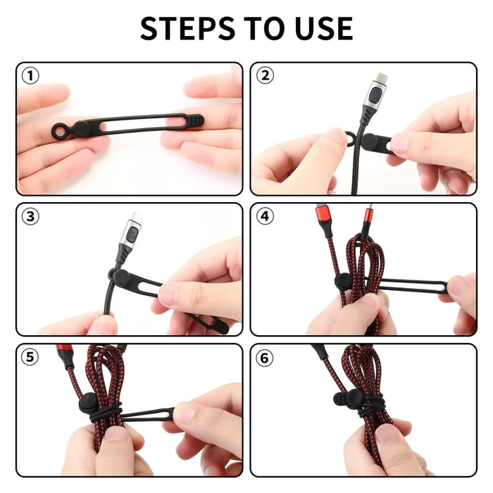 Reusable Silicone Cable Ties For Travel