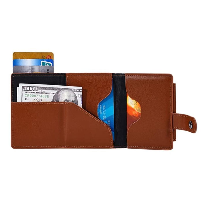 Rfid Anti Magnetic Triple Fold Card Bag